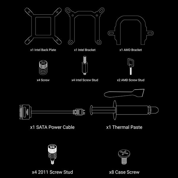 Ant Esports ICE-Flow 240 ARGB 240mm CPU Liquid Cooler